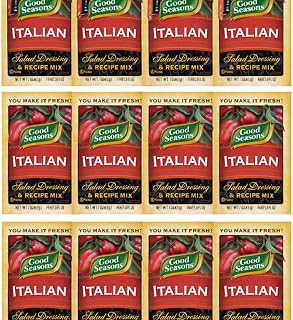 Good Seasons Italian All Natural Salad Dressing & Recipe Mix 0.7 Oz (Pack of 12)