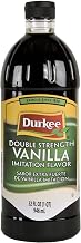 Durkee Double Strength Imitation Vanilla - 32 oz. bottle, 6 per case