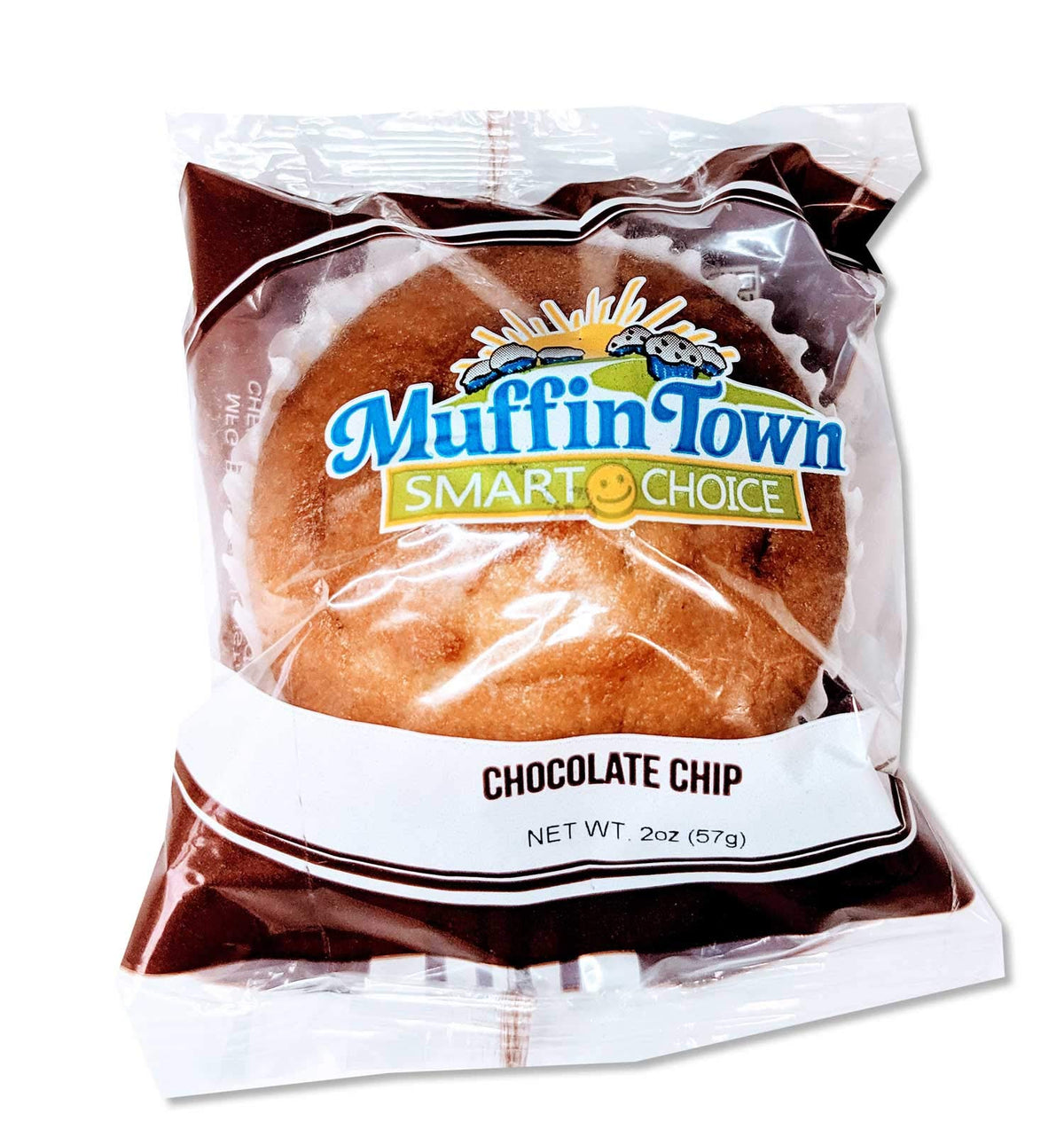 Smart Choice Whole Grain Chocolate Chip Muffins by Muffin Town – 1 Ounce (Pack of 96), Pack of 96