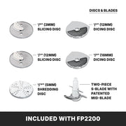 Heavy Duty Food Processor with 6 qt Capacity & Continuous Feed by Waring – 6-Quart, Plastic, Gray, Model FP2200