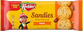 Keebler Sandies Pecan Cookies, Shortbread Cookies with Crunchy Pecans, Family Size, 17.02 oz