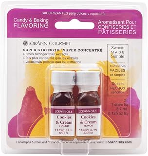 LorAnn Oils Candy & Baking Flavoring .125Oz 2/Pkg-Cookies & Cream