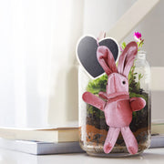 Ball Garland Glass Plush Rabbit Gift Rabbit Doll Decoration Pendant Easter Decoration Hangs Mini Valentine Gnomes (Pink by Cakina – Glass