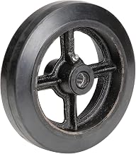 8 X 2 Mold-ON Rubber Wheel, 5/8 AXLE