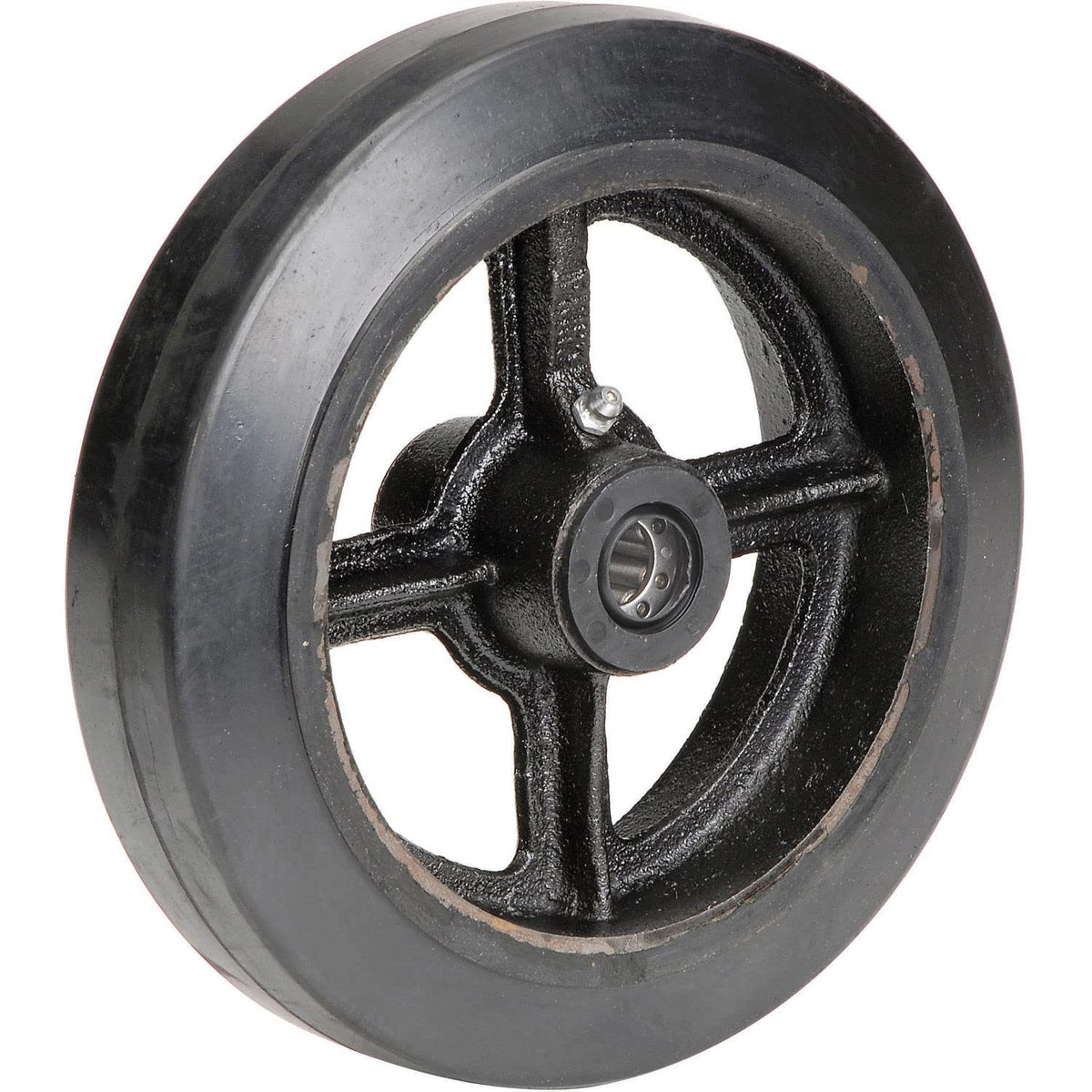 8 X 2 Mold-ON Rubber Wheel by Casters, Wheels & Industrial Handling – 8"L x 2"W x 8"H, Black, Model 748613C