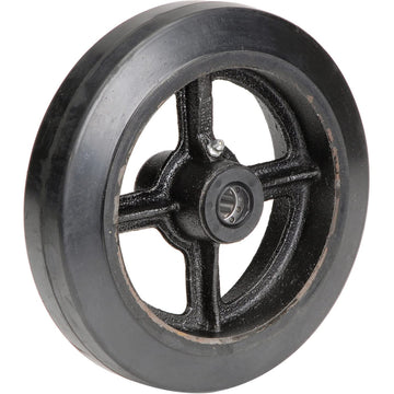 8 X 2 Mold-ON Rubber Wheel by Casters, Wheels & Industrial Handling – 8"L x 2"W x 8"H, Black, Model 748613C