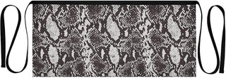 Kitchen Apron Black Snakeskin Print | Unisex Server Apron with 3 Pockets, Adjustable for Waiters, Gardeners, Kitchen, BBQ, Painting and Restaurant Work
