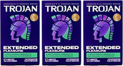 TROJAN Extended Pleasure Climax Control Lubricated Premium Latex Condoms 12.0 ea. (Quantity of 3)