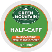 Green Mountain Coffee Roasters Half Caff, Single-Serve Keurig K-Cup Pods, Medium Roast Coffee