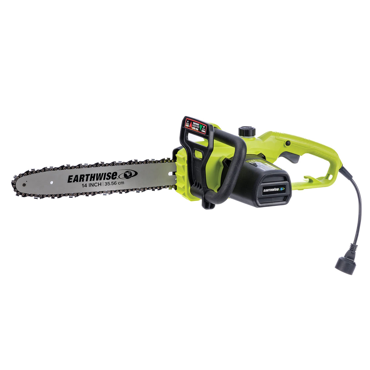 14-Inch 9-Amp Corded Electric Chainsaw by Earthwise – 9-Amp, 14-Inch Chainsaw, Green, Model CS33114