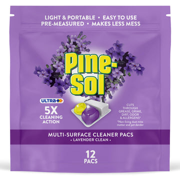 Ultra+ All Purpose Cleaner Pacs Lemon Scent - 12 Count by Pine-Sol – 12 Count (Pack of 1), Model 2942500514