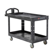 Rubbermaid Commercial Products Black / Large / 2-Shelf Utility Carts