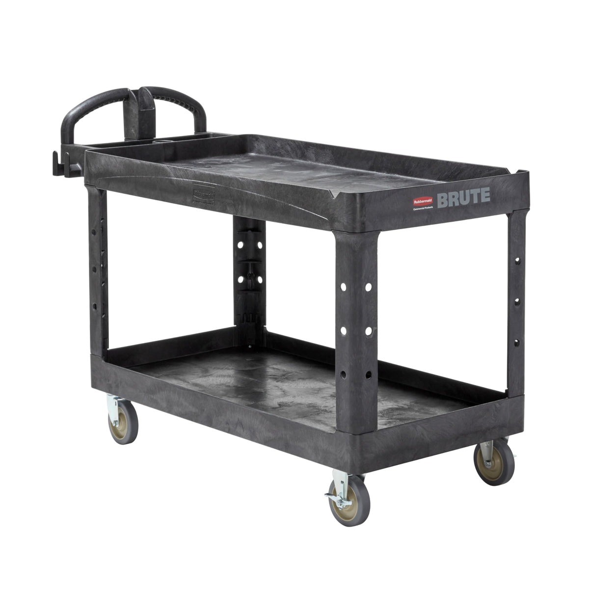 Rubbermaid Commercial Products Black / Large / 2-Shelf Utility Carts