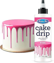 Satin Ice Cake Drip, Pink, 8.8 Ounce