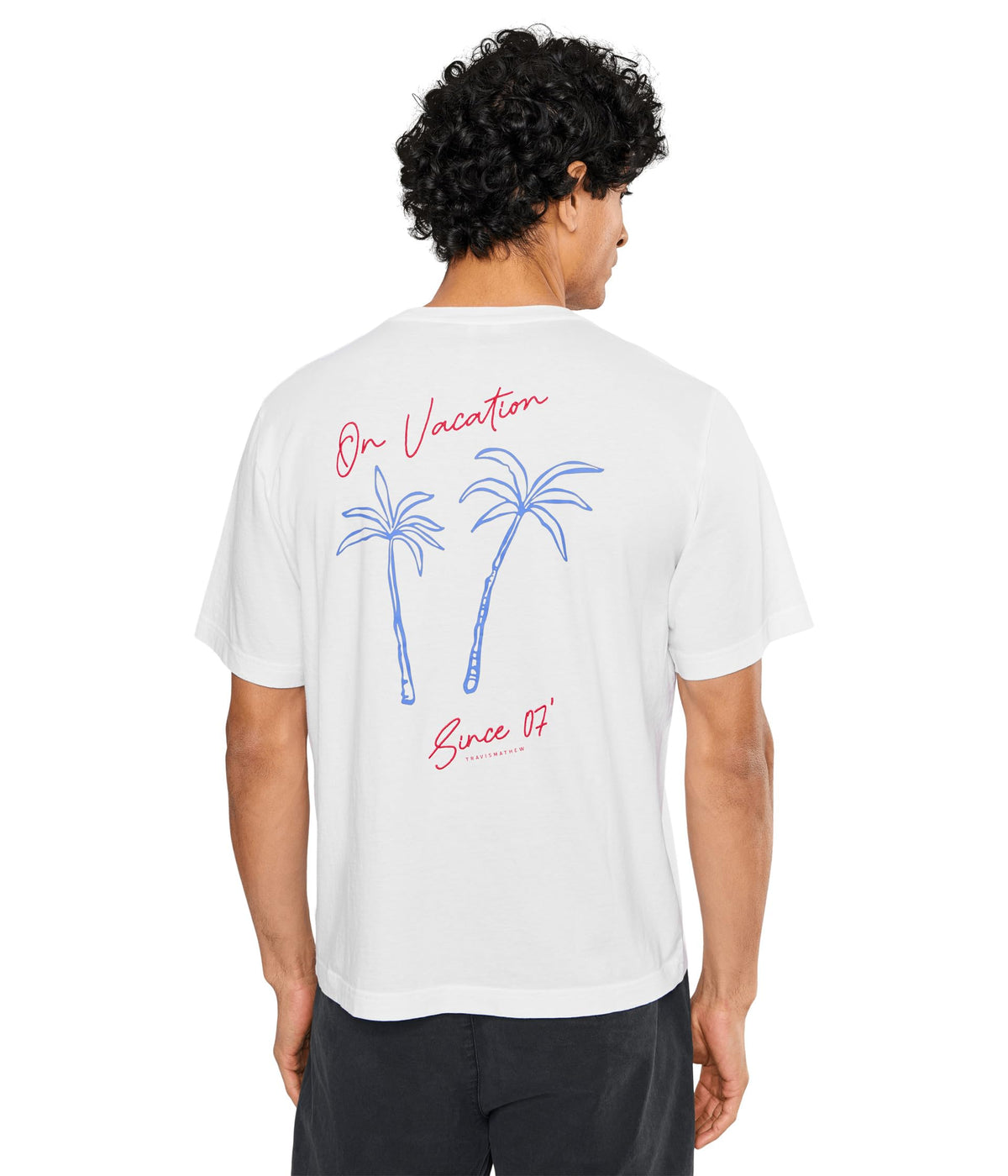 Vacation Boyfriend T by TravisMathew – X-Small, Cotton Blend, Bright White, Model A46404