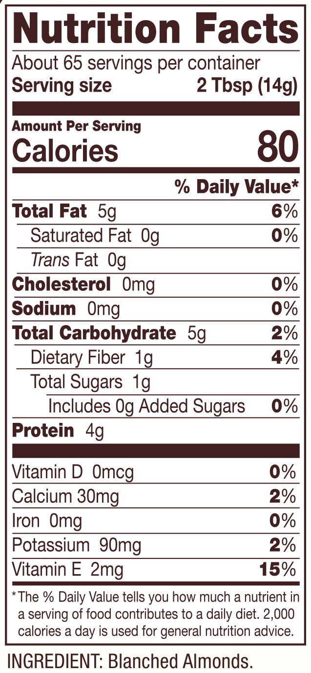 Bob's Red Mill 32 Ounce (Pack of 4) / Resealable / 1 Almond