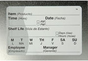 DayMark ToughMark? White Repositionable Shelf Life Labels - 3"L x 2"H