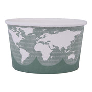 ECO PRODUCTS Compostable 12oz Lined Paper Food Bowls – Case of 500, Renewable Disposable Round Containers, Plant-Based PLA Lined, World Art, Lids Available, ASTM Compliant, BPI-Certified