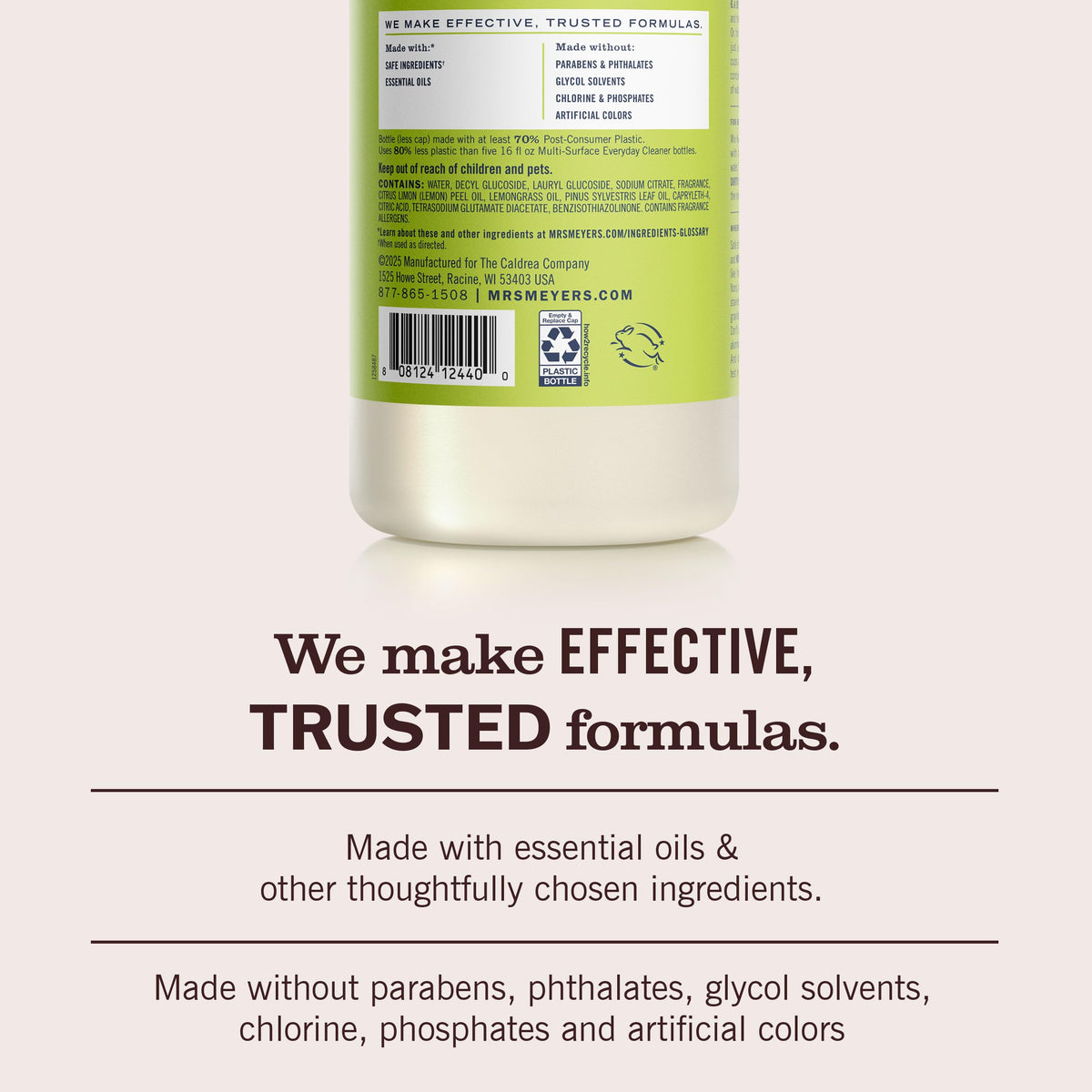 Mrs. MEYER'S Lemon Verbena / 32 Fl Oz (Pack of 2) / Standard Packaging All-Purpose Cleaners