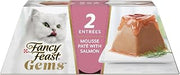 Purina Fancy Feast Gems Salmon Wet Cat Food, 4 oz boxes, 8-Pack