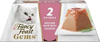 Purina Fancy Feast Gems Salmon Wet Cat Food, 4 oz boxes, 8-Pack