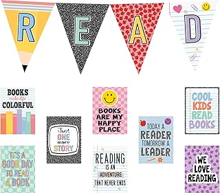 Teacher Created Resources Cool for School Read Pennants Bulletin Board (TCR9302)