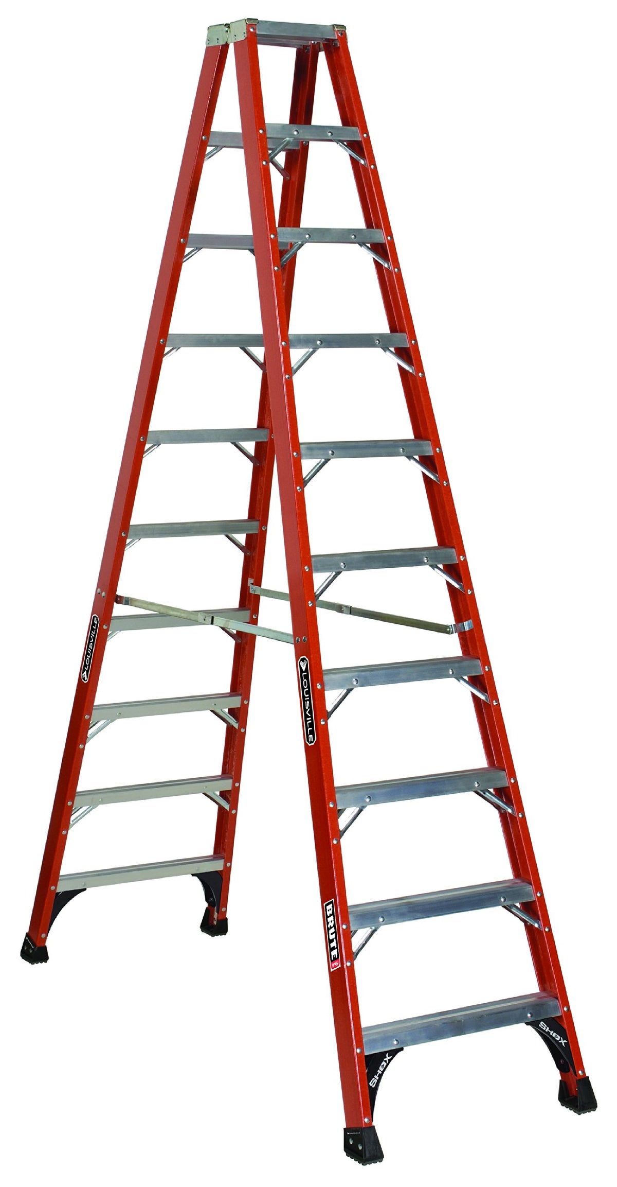 Louisville Ladder 10 feet / Red / Twin Front Step Ladders