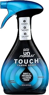 Febreze Unstopables Touch Fabric Spray and Odor Eliminator, Breeze, 16.9 oz
