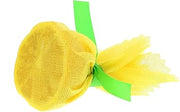 Royal Flat Yellow Lemon Wraps with Green Ribbons, Package of 1000