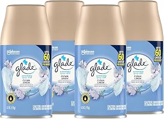 Glade Clean Lenin Automatic Spray Air Freshener Refill, 6.2 Oz (Pack of 4)