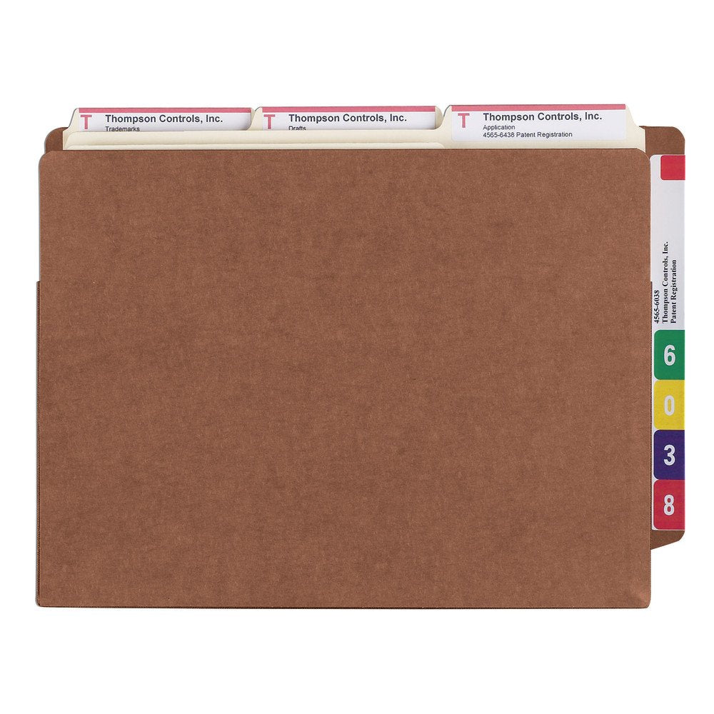 SMEAD 5 / Extra Wide Letter (Pack of 5) / Redrope File Jackets & File Pockets