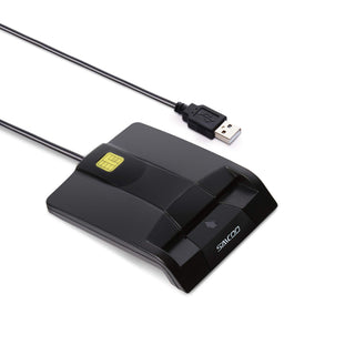smart Card Reader DOD Military USB Common Access CAC Card Reader by saicoo – 42.3 x 2.55 Inch, Type A, Model FBA_S0201B-SSM