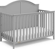 Graco Wilfred 5-in-1 Convertible Crib, Pebble Gray