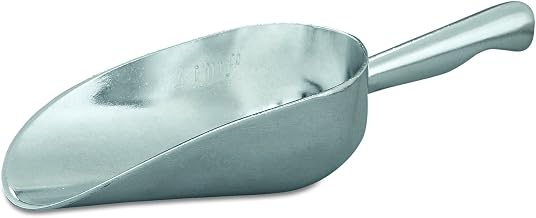 Adcraft ALS-5 5 oz Capacity, 5" Length x 2-3/8" Width, Mirror Finish, Heavy Duty Cast Aluminum Scoop with Contoured Handle