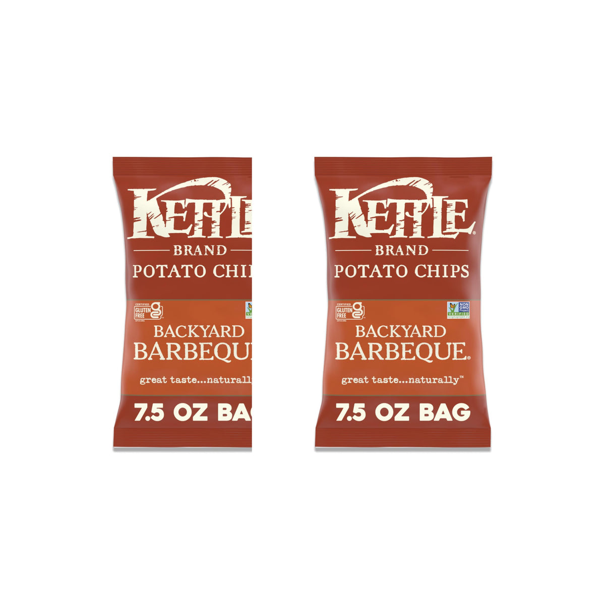 Kettle Brand Backyard Barbeque / 7.5 Ounce (Pack of 2) / 1 Potato