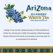 AriZona Blueberry White Tea / 22 Fl Oz (12 Pack) / 12 Iced Tea