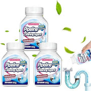 Powder Drain Clog Remover Pipeline Dredging Agent For Sink Shower (3PC) | No‑Splash Powder Formula, Simple Pour‑Wait‑Rinse Operation, Prevents Clogs & Odors, Multi‑Household‑Drain Compatibility