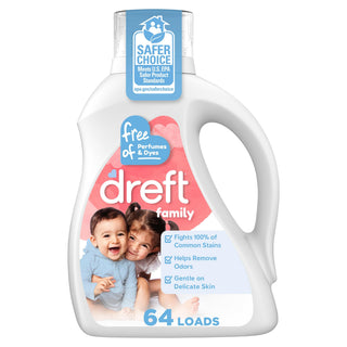 Liquid Laundry Detergent for Family by Dreft – 84 Fl Oz (Pack of 1), Model P_3513