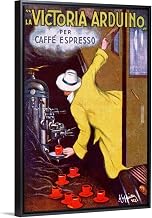 La Victoria Arduino, per Caffe Espresso, Black Float Frame Canvas Art, Train Artwork