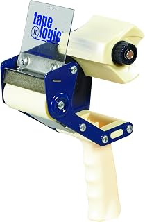 Tape Logic TLTDHD3 Heavy-Duty Carton Sealing Tape Dispenser, 3", Blue/White