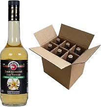 Fo Food Products Sugar Free Vanilla Syrup for Coffee, Keto Friendly Liquid Flavoring, Zero Calorie, 700ml Bottles (23.7 fl oz), 6 Pack Case