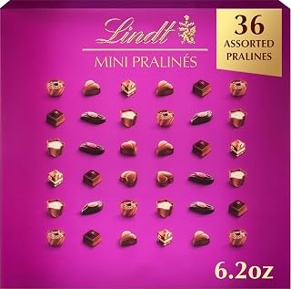 Lindt Mini Pralines Assorted Chocolate Candy Gift Box, 6.2 oz.