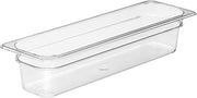 Cambro Camwear Food Pan, 1/2 by 4-Inch, Long Clear