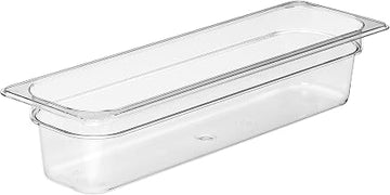 Cambro Camwear Food Pan, 1/2 by 4-Inch, Long Clear