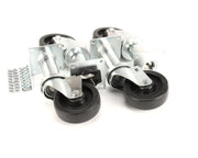 Caster,9 Set W/Hardware (Jarvis) - Genuine OEM Replacement Part by Pitco – Metal, Black, Model B3901504