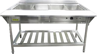 Adcraft 4 Bay Water Bath Steam Table, in Stainless Steel (EST-240)
