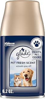 Glade Automatic Spray Refill, Pet Fresh Scent, Scented Air Freshener for Home and Bathroom, 6.2 Oz