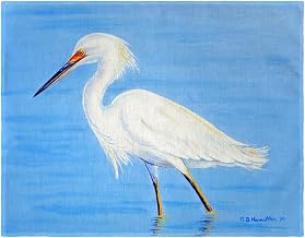 PM1087 Stalking Snowy Egret Place Mat - Set of 4