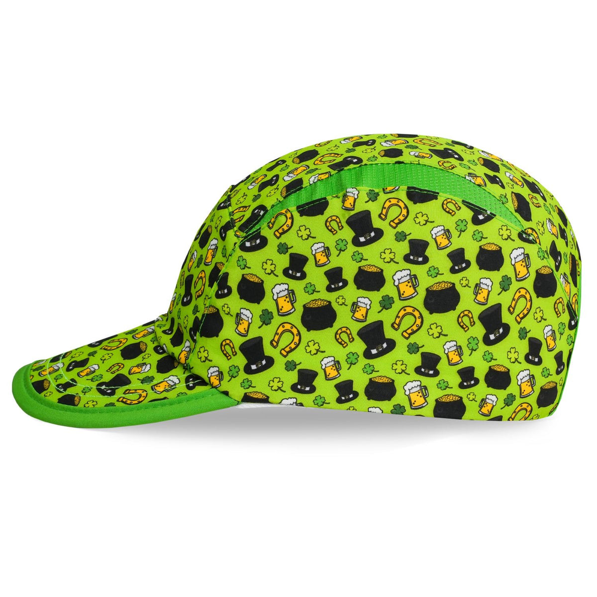 St Patrick's Day Running Hat by Headsweats – Polyester, Green/Multi