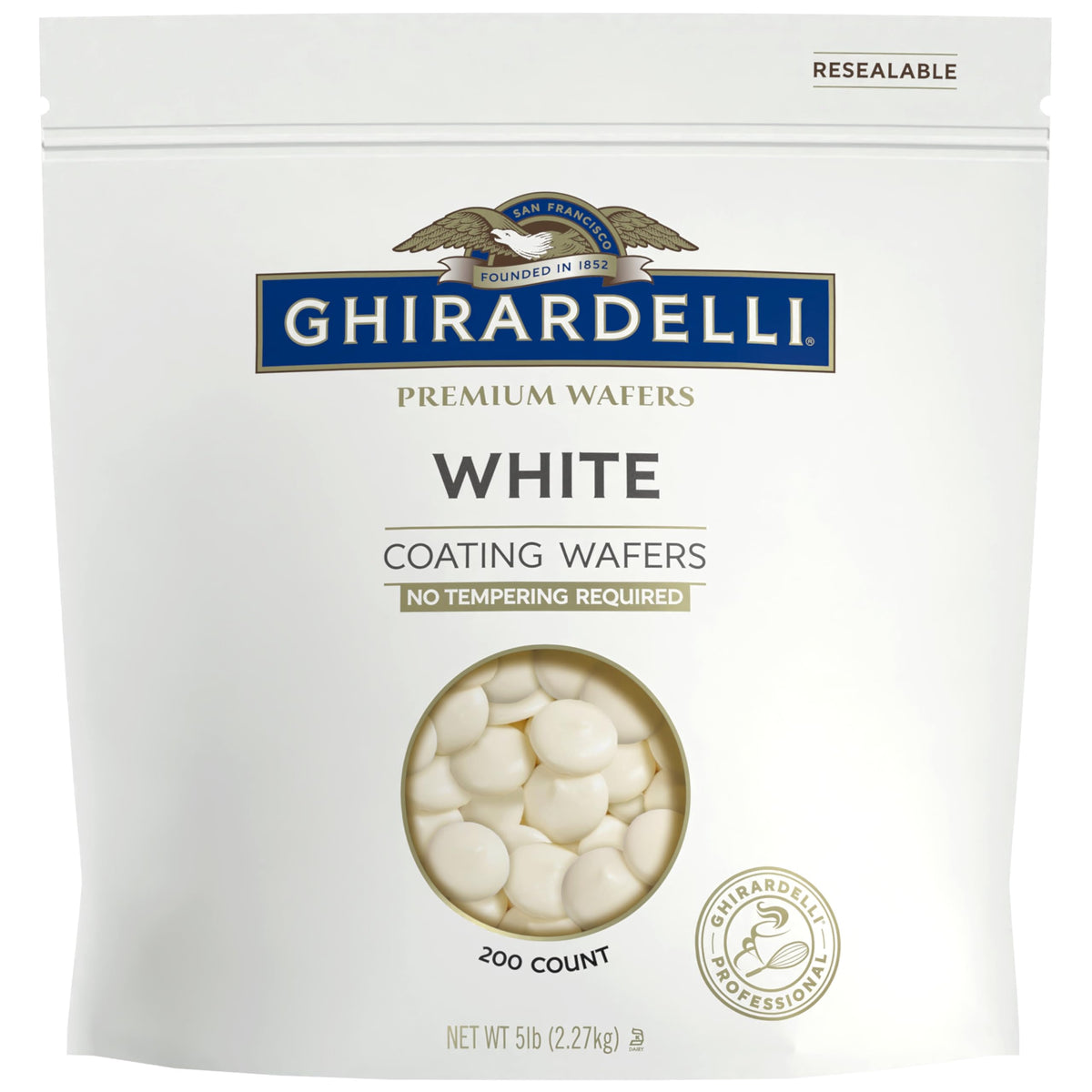 Premium White Coating Wafers by Ghirardelli – Wafer, white